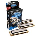 Hohner 532 Blues Harp Pro Pack Harmonica Set Front View
